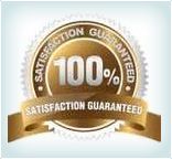 100 percent customer satisfaction badge
